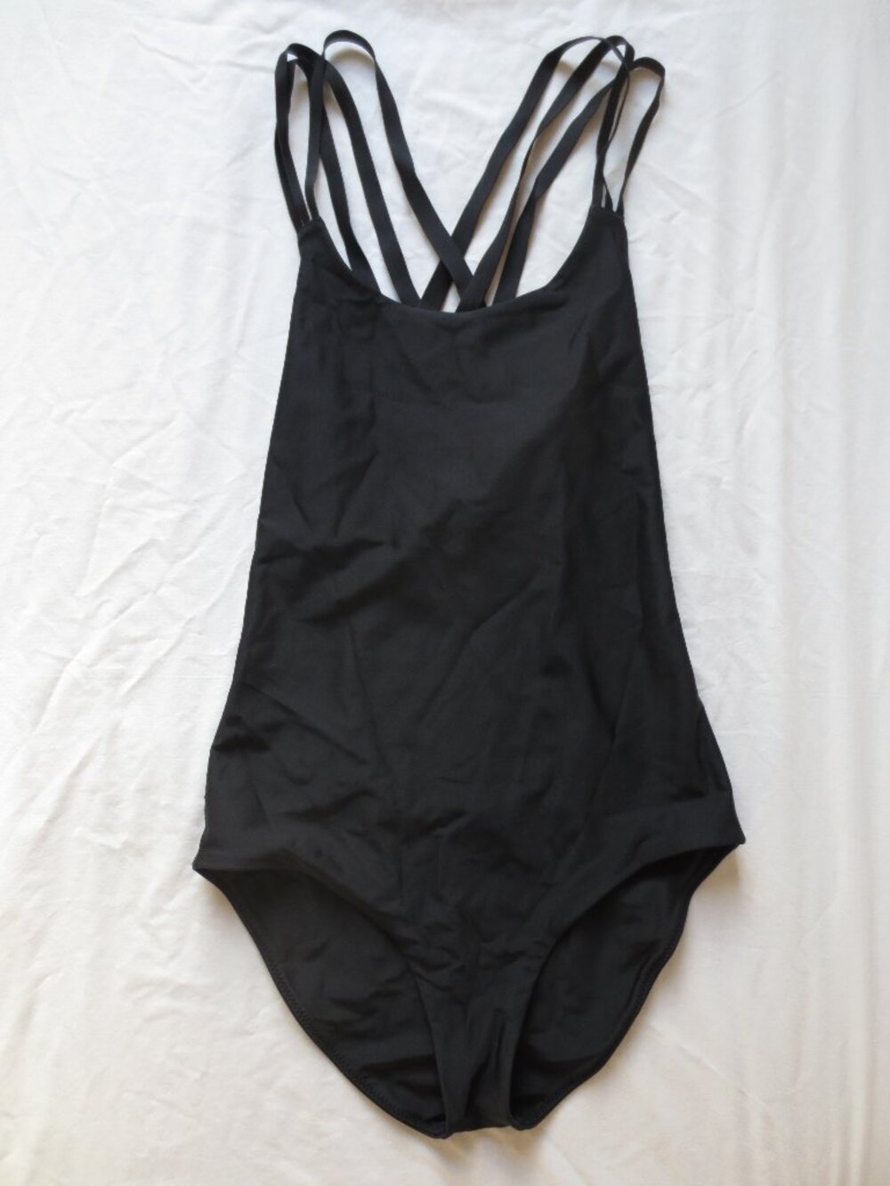 Lululemon Crisscross Low Back One Piece Black Swimsuit